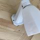 Swan neck wall lamp porcelain ceramic tulip opaline glass
