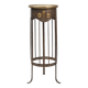 Art Nouveau wrought iron and brass high console Wiener Secession style