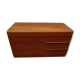 Mahogany low chest of drawers 70s