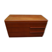 Commode basse en acajou années 70