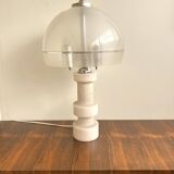 Vintage 70s marble and plexiglass lamp