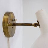 White Cream Articulating Arm Sconce in the style Giuseppe Ostuni