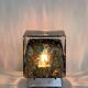 Cubical glass table lamp from Murano by Limburg, Germany, 1970s.