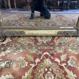 Napoleon III style mirror in gilded wood