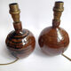 Paire de lampe en grès La Borne Circa 70