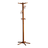 Porte-manteau décoratif en pin massif, modernité danoise du milieu du siècle dernier, années 1970