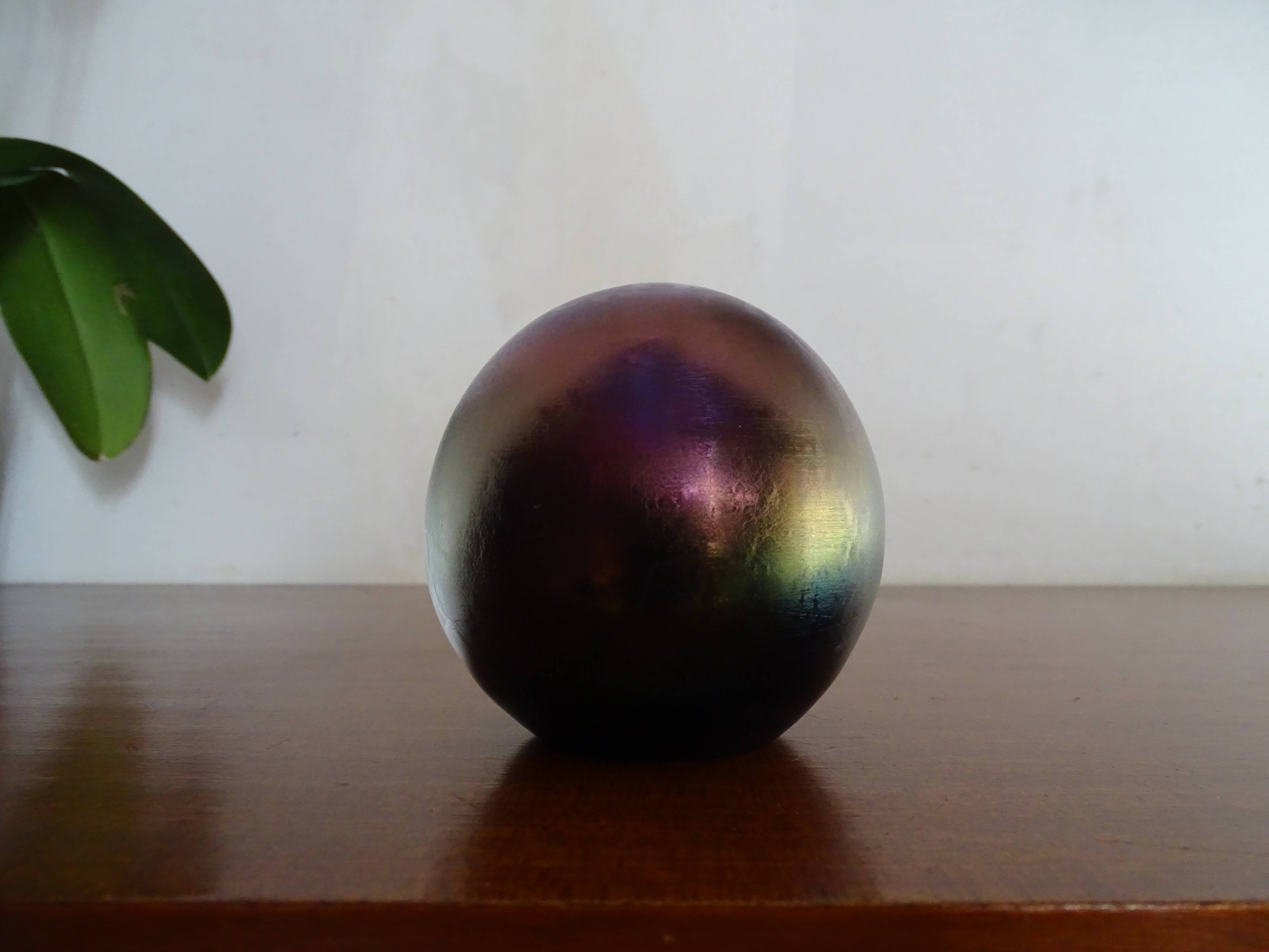 Multicolor multicolor iridescent glass ball paper press