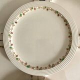Assiettes plates Longwy modèle Betty