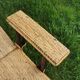 Chaise longue en rotin 60'