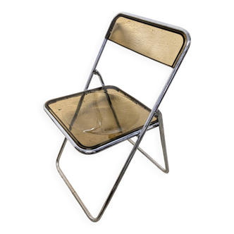 Chaise pliante vintage en plexiglas