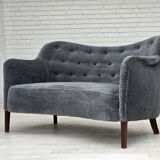 Canapé Années 1960, design danois par Slagelse Møbelværk, modèle 185, retapissé
