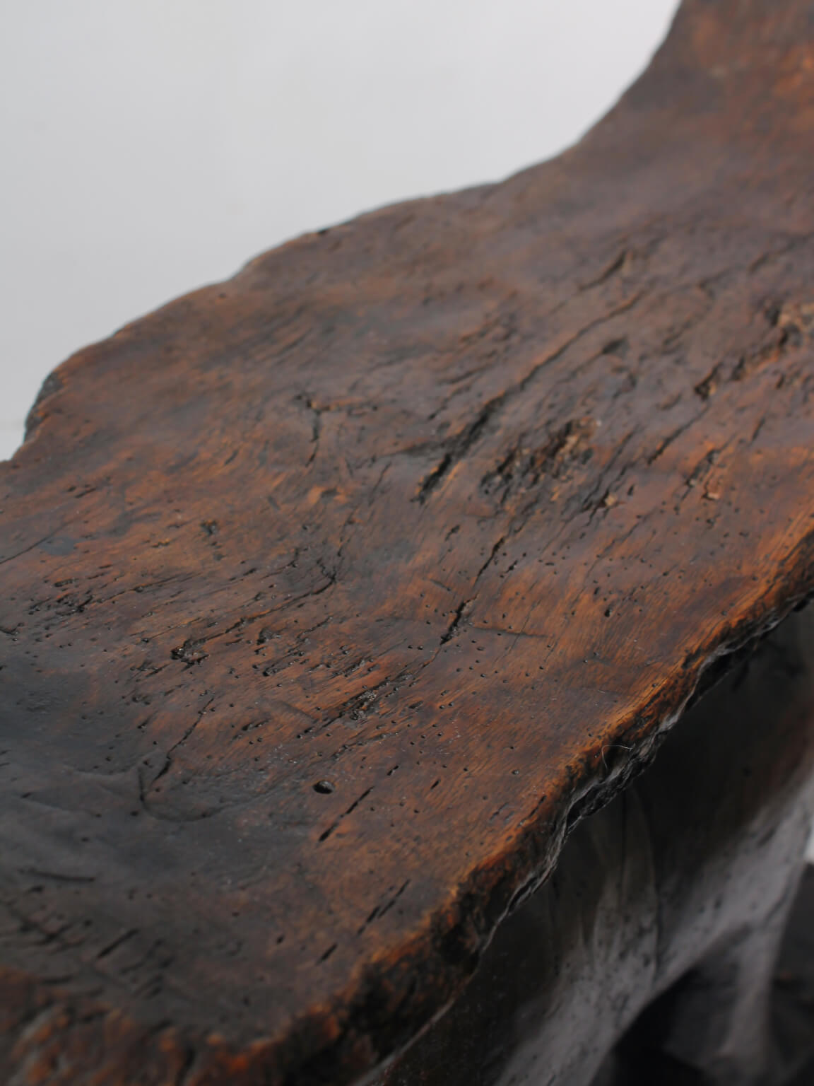 Large African Ashanti Figural Stool