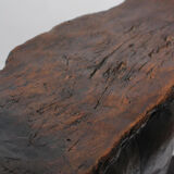 Large African Ashanti Figural Stool