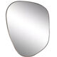 Irregular trapeze mirror organic brass black minimalist 80x110cm