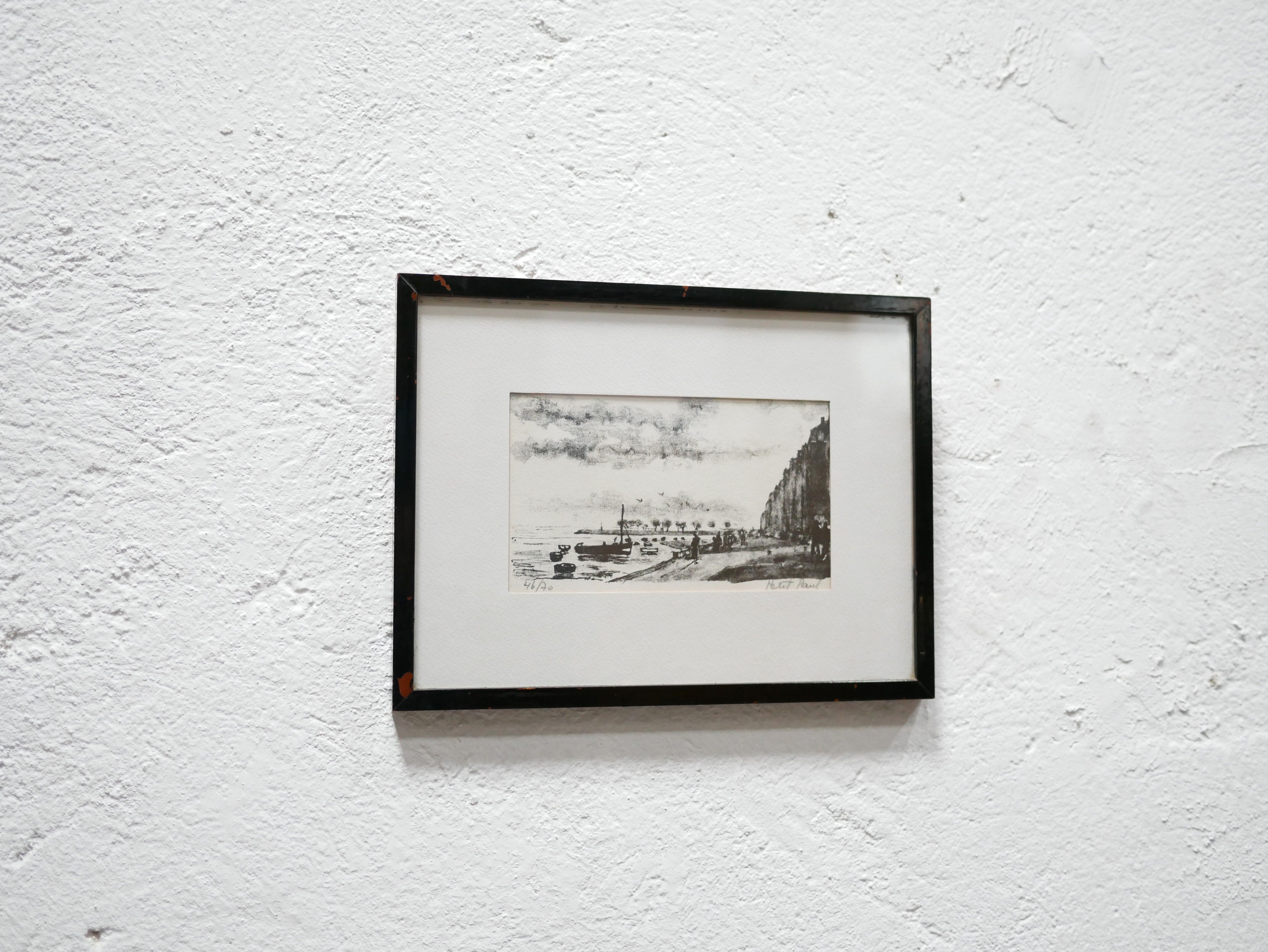 Lithographie signée Paul Petit