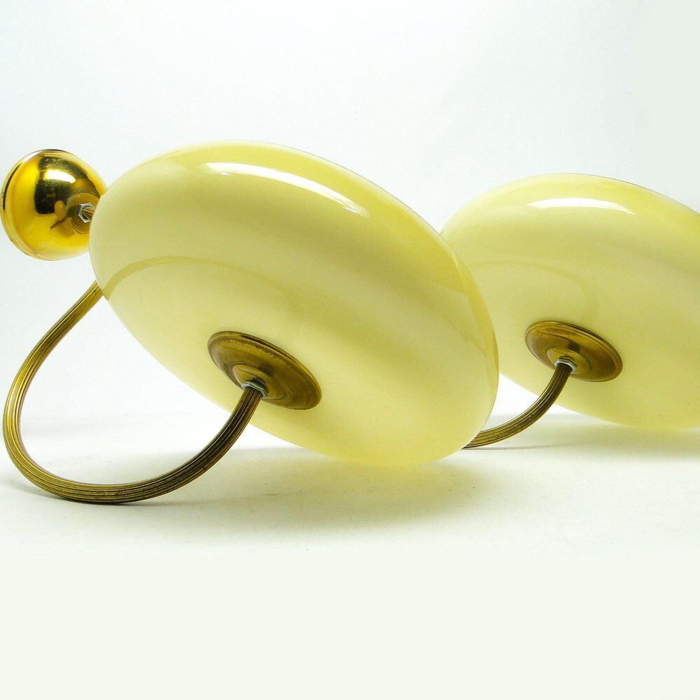 Art Deco sconces, Poland, 1950s, set of 2