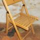Vintage wooden folding chair