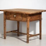 Table d’appoint ancienne en bois massif, c.1920