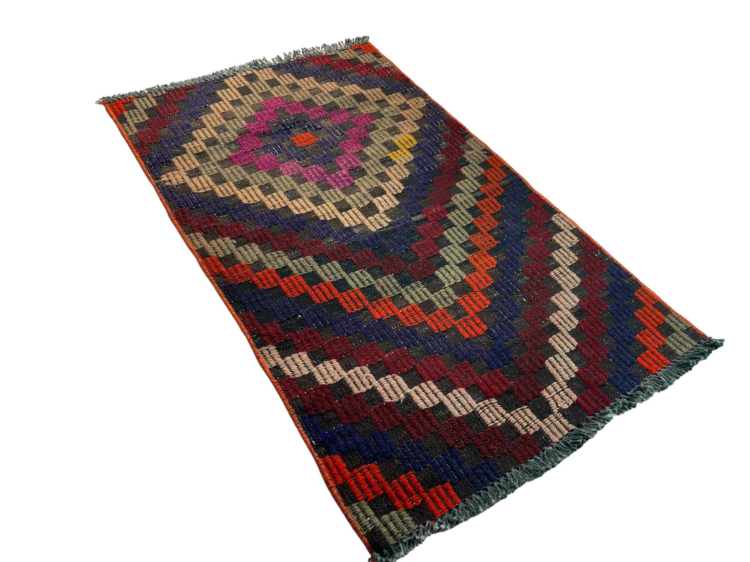 Vintage turkish kilim rug, 95 x 57 cm