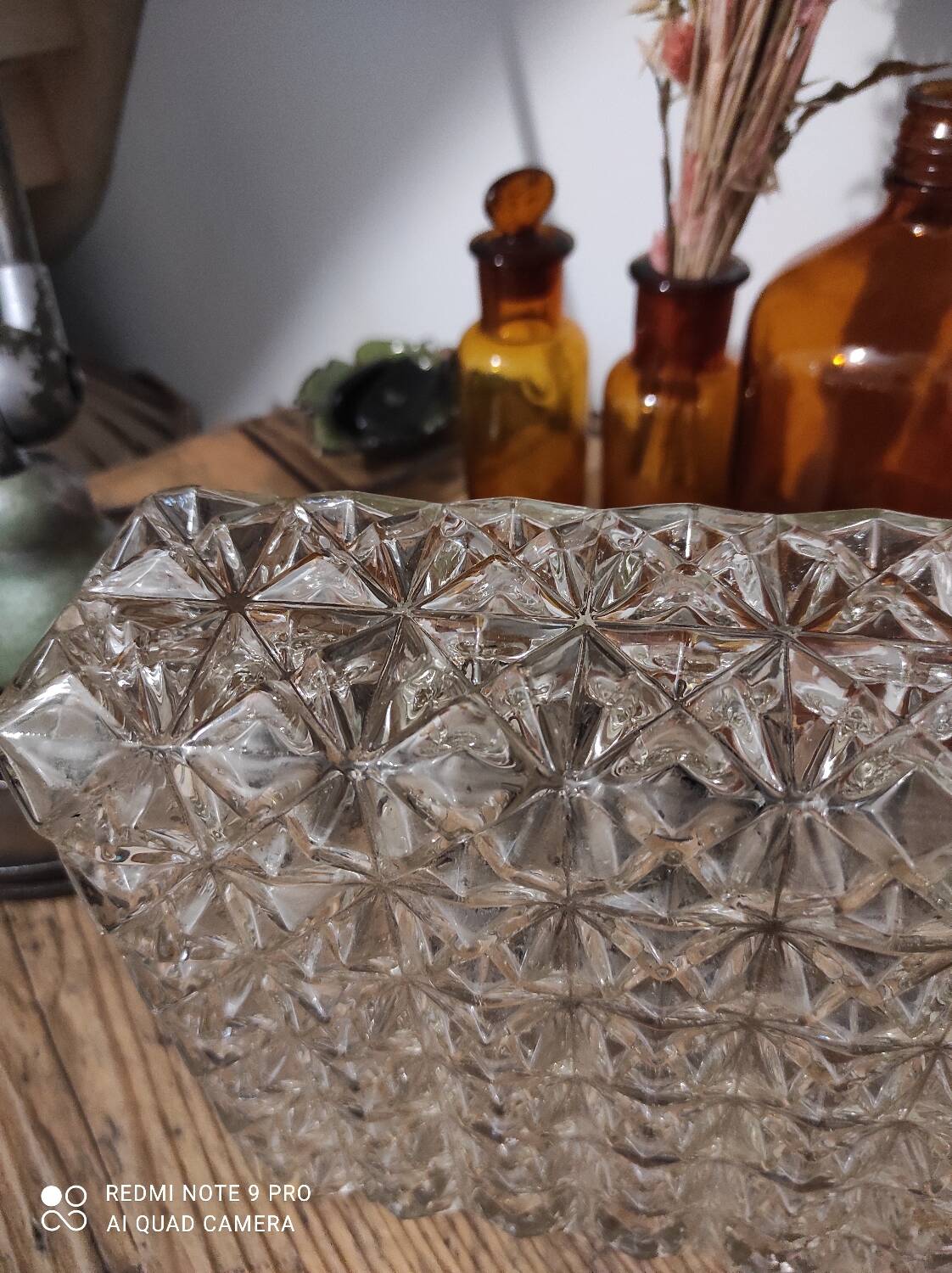 Wall light, ceiling light Vintage Glass