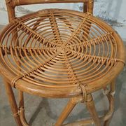 Chaise haute en rotin,  bambou