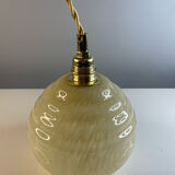 Suspension with antique globe