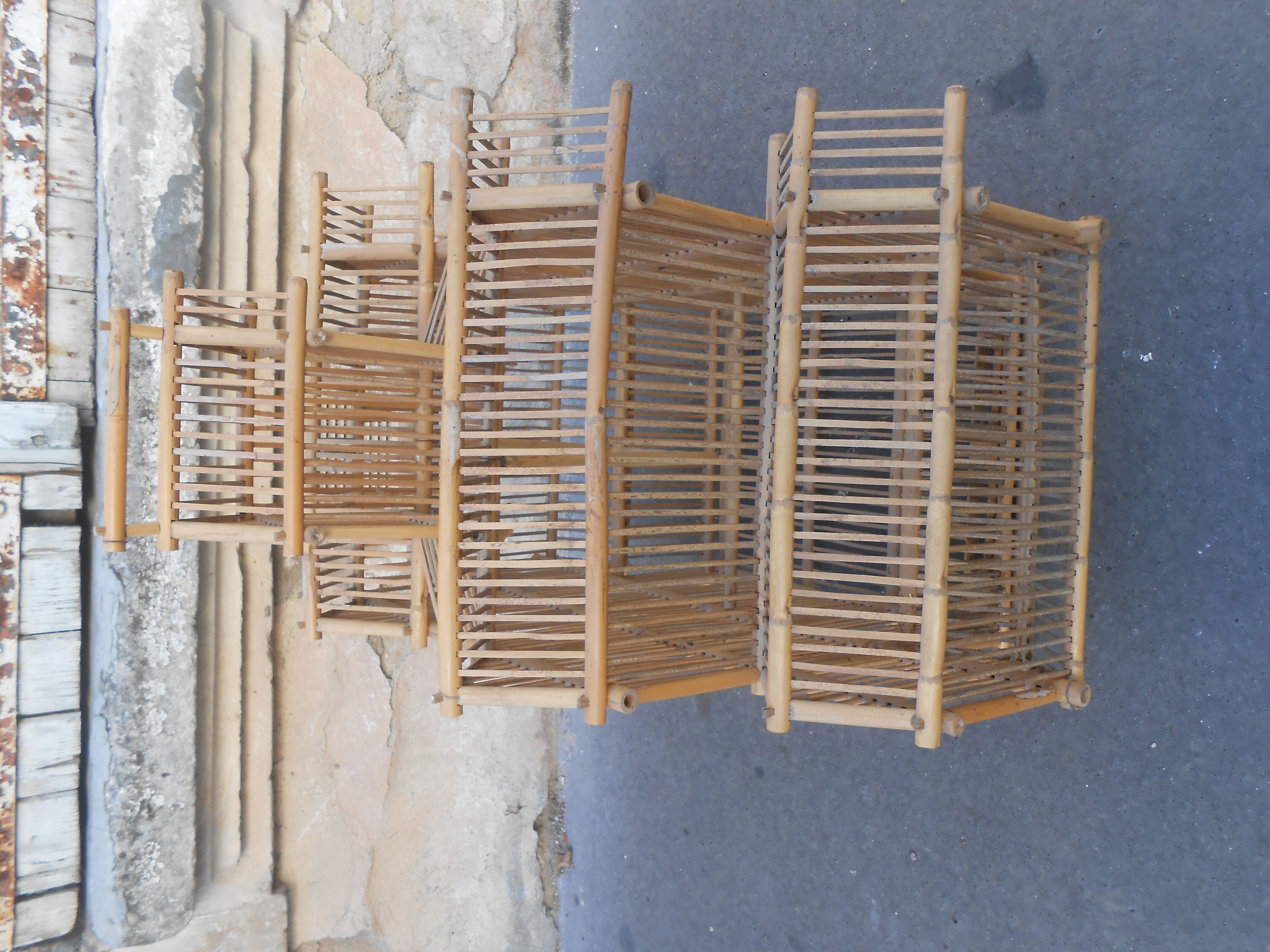 Cage oiseau en bambou