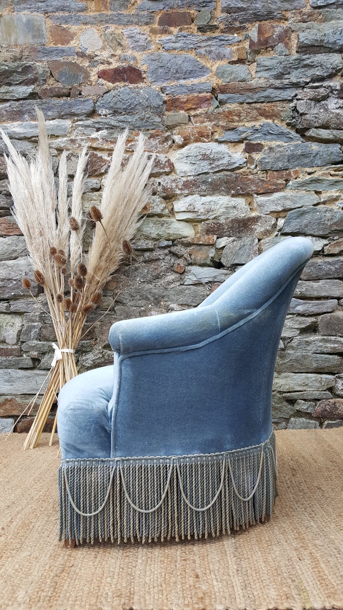 Blue toad chair