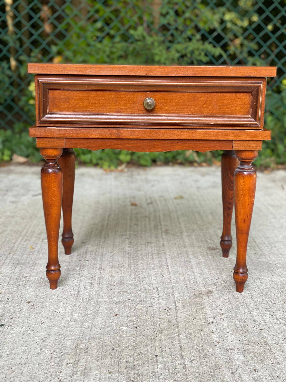 Louis XVI wooden bedside table