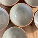 6 stoneware bowls
