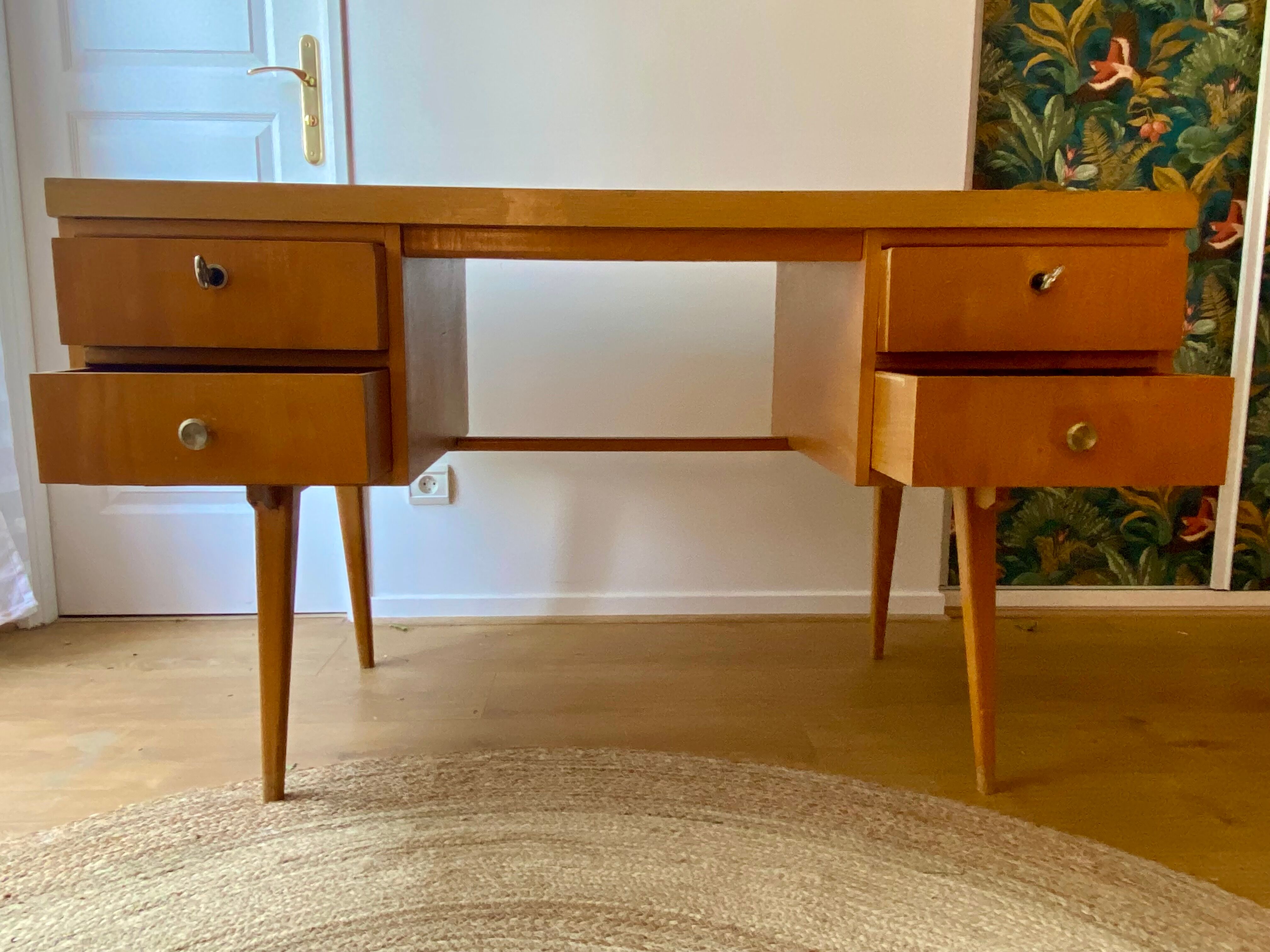 Desk feet compass 50s