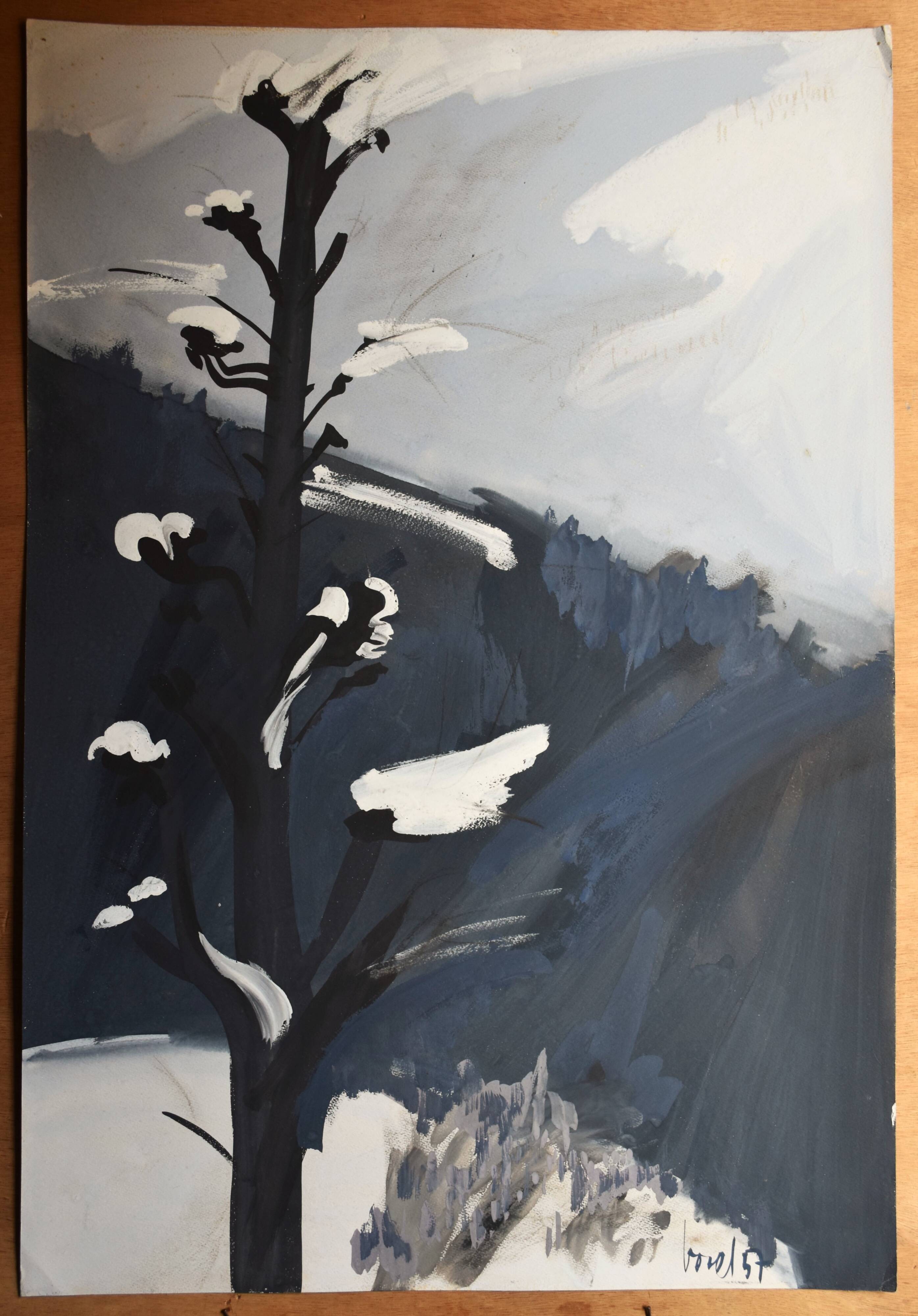 Jeannie Borel, Winter Landscape in Switzerland (1957)