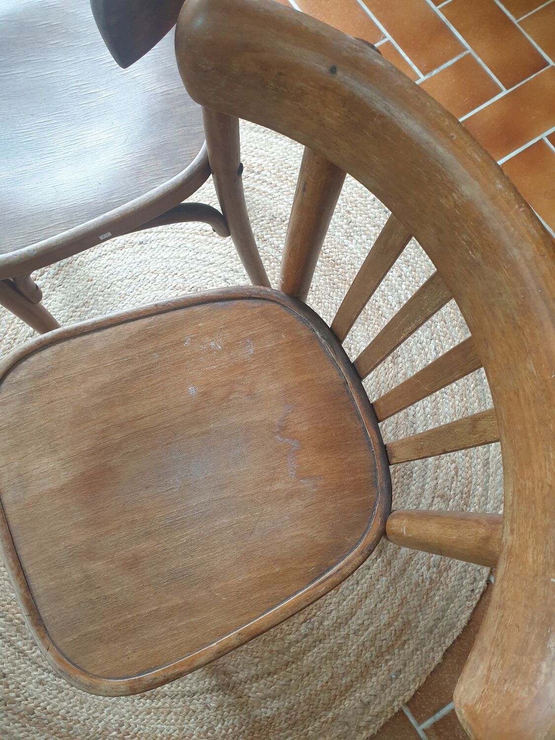 Set of 2 Josef Mintzis bistro chairs