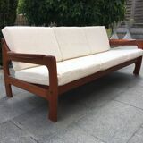 Scandinavian sofa 3 places teak 60s