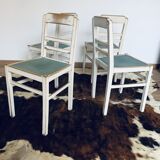 Series of 4 vintage chairs