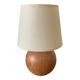 Vintage blond wooden lamp