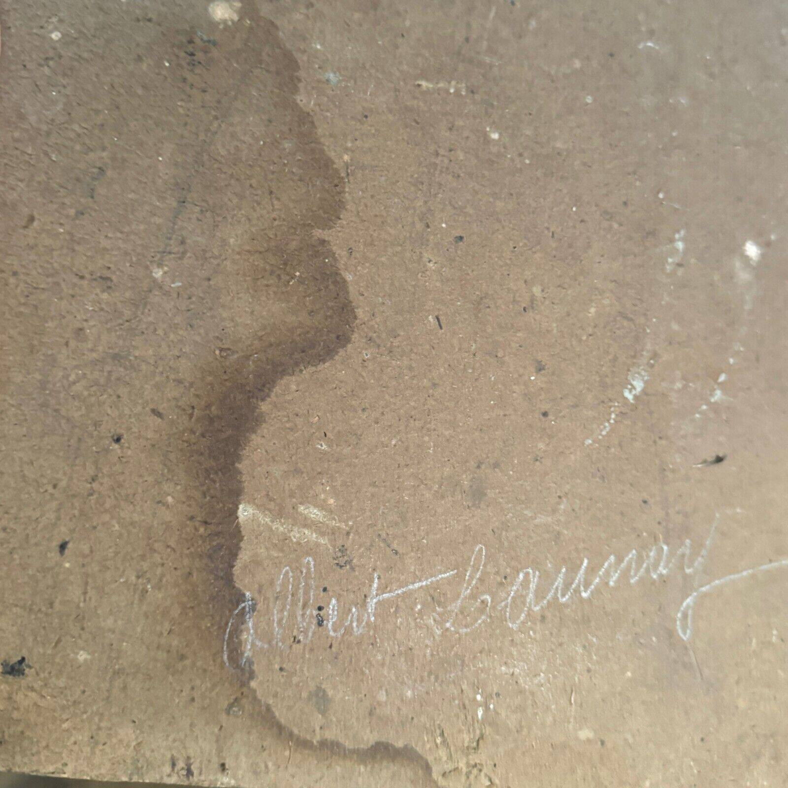 Oil on cardboard representing a choirboy from the early 20th century