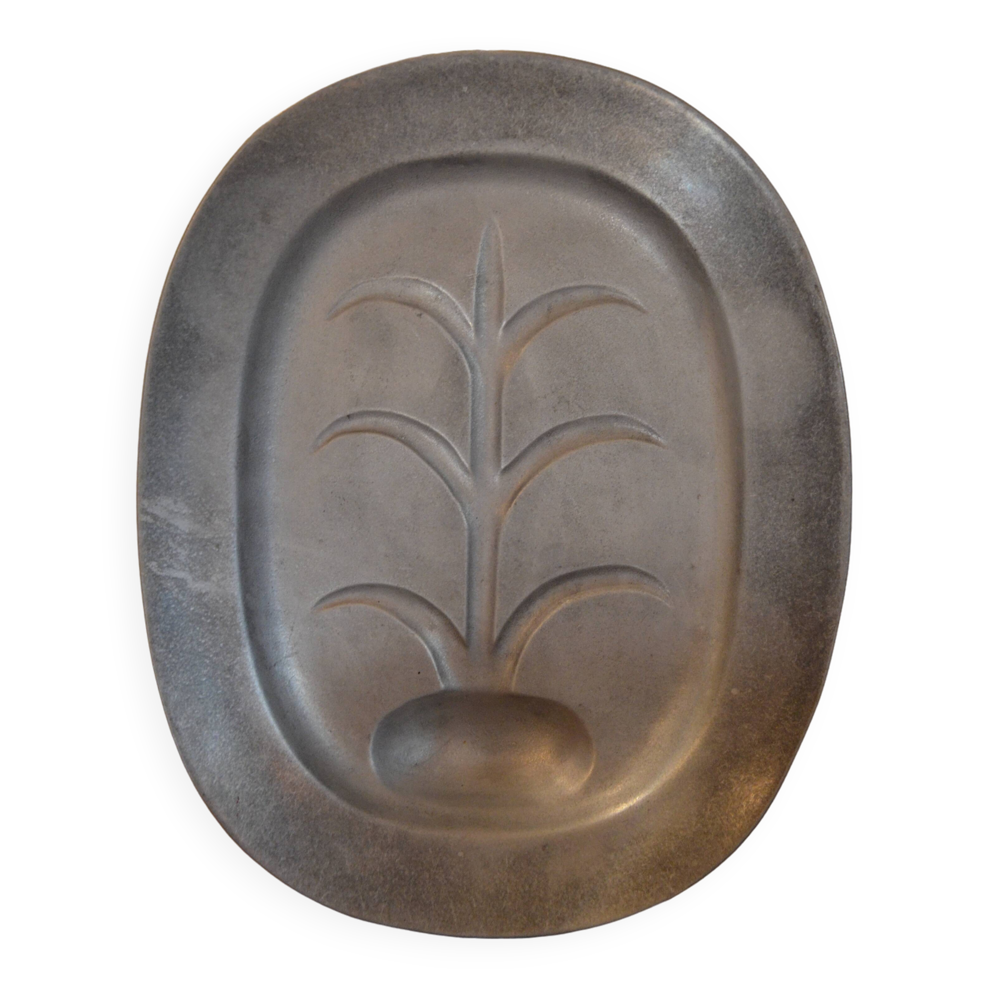 Vintage pewter dish