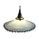 Suspension in translucent opaline vintage 1900