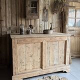 Old solid pine counter
