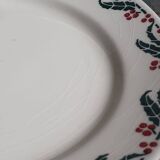 Assiettes lunéville houx