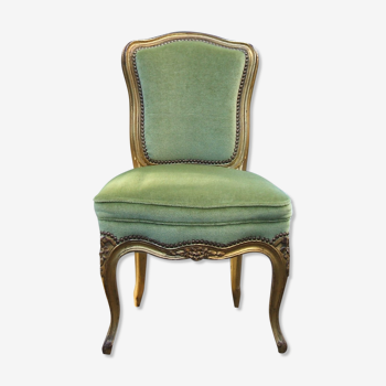 Chaise bois dore style Louis XV