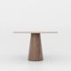 Handcrafted w/ Plaster - Contemporary Textured Dining Table “Cone”- Round 120