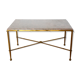 Brass marble coffee table 60s