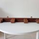 Antique wall coat rack folk art