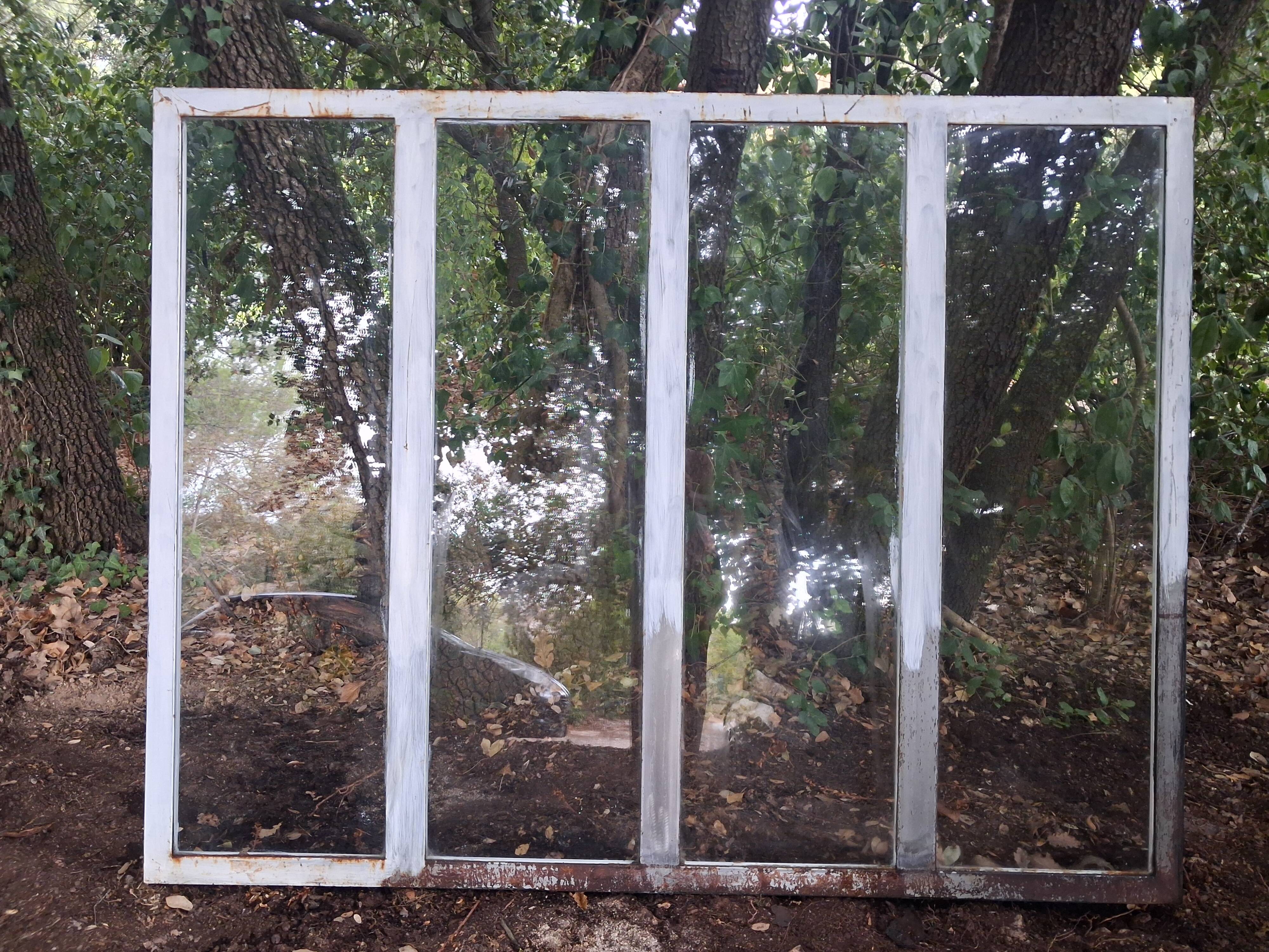 Genuine steel workshop window 4 bays - 184 x 142 cm (aix-en-provence)