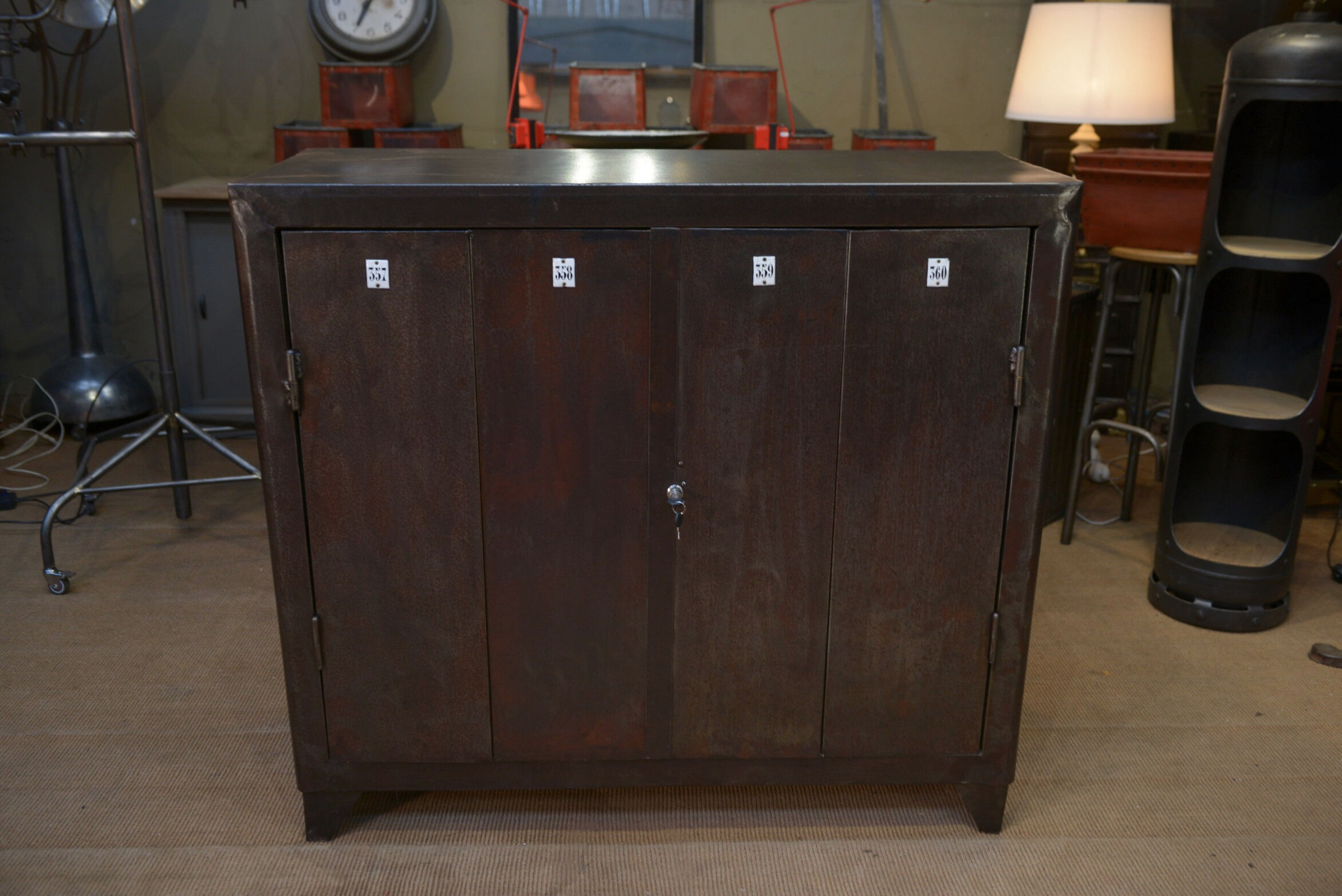 Industrial metal sideboard furniture 1950
