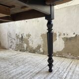 Oval pine farm table with 2m extensions