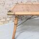 Folding table in bamboo