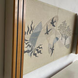 Sideboard and Matching Decorative Art Piece from the Ocean Liner "SS Rotterdam" 1950’s